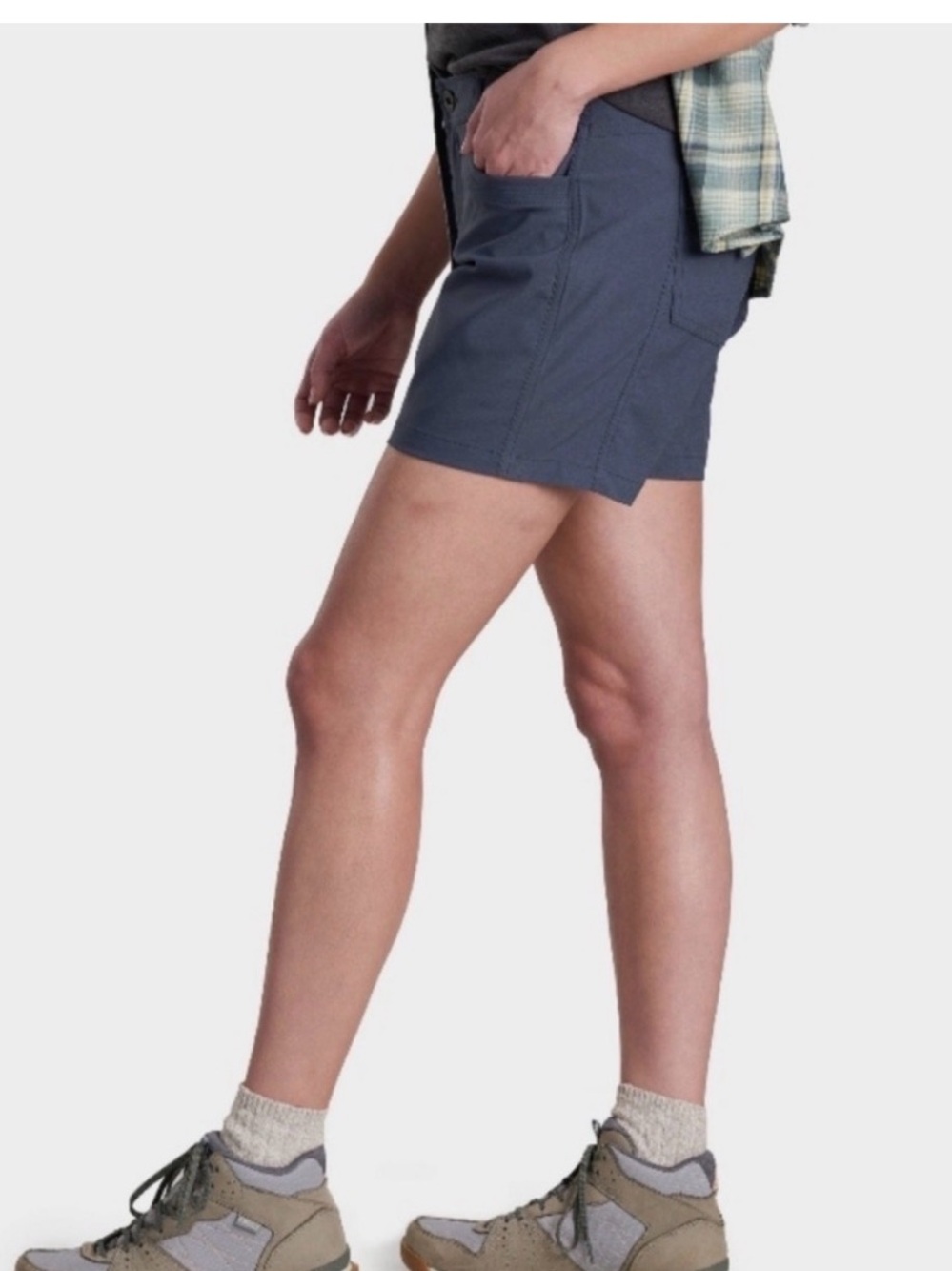 KUHL Slate Blue Trekr 5.5” Shorts hiking trail Women’s size 12 NWOT
